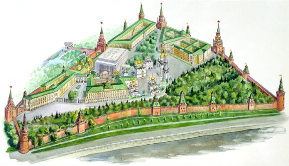 Кремль карта