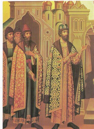 Царь Федор Иоаннович в окружении бояр