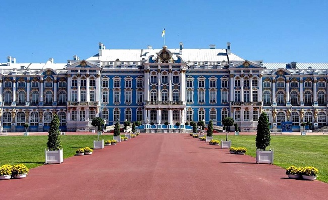 панорама Екатерининского дворца