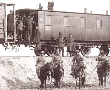 Первый почтово-пассажирский поезд на станции Оренбург