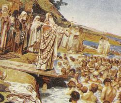 6 августа 988 года состоялось Крещение Руси, принятие христианства киевским князем Владимиром.
