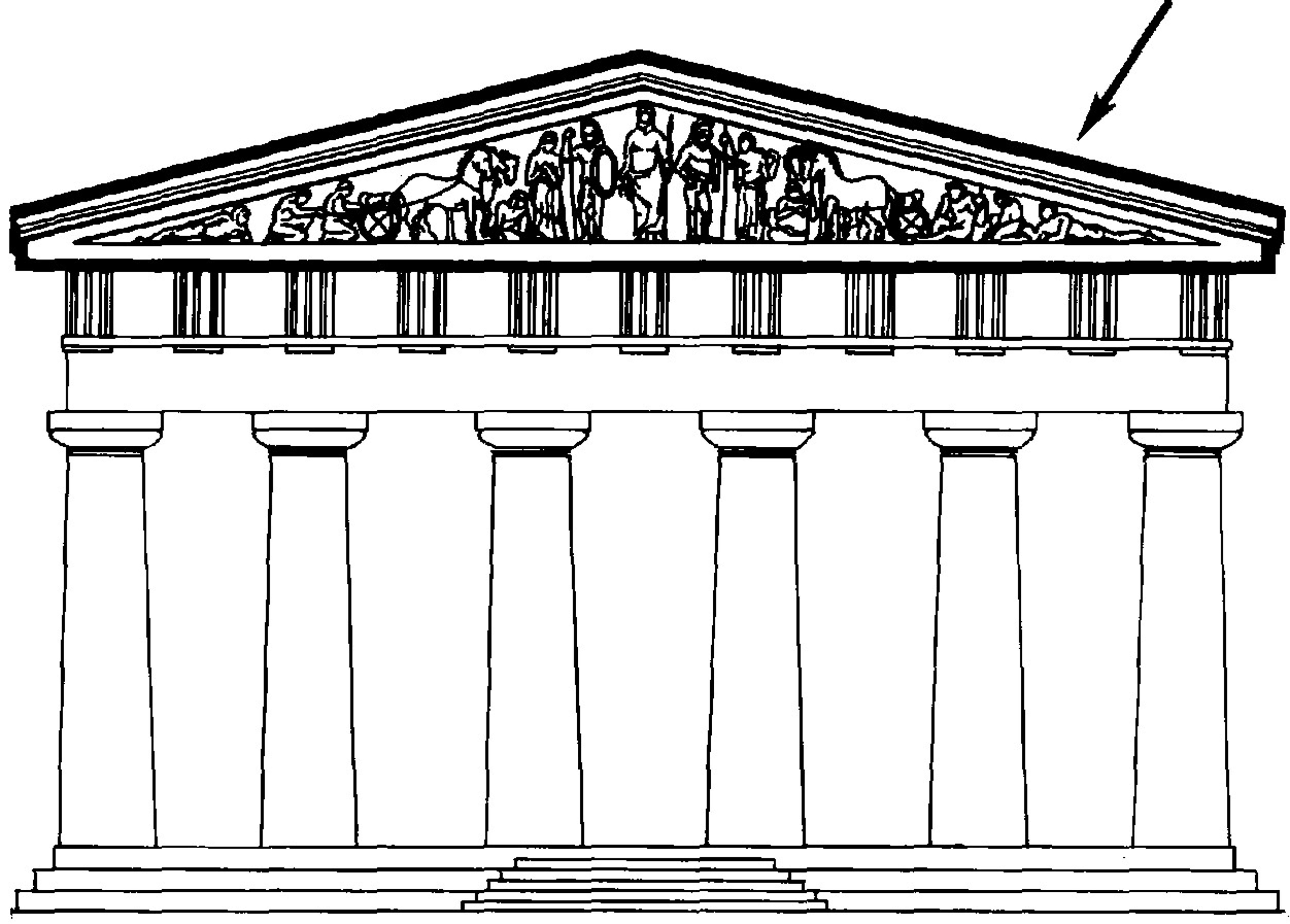 Фронтон в архитектуре древней Греции