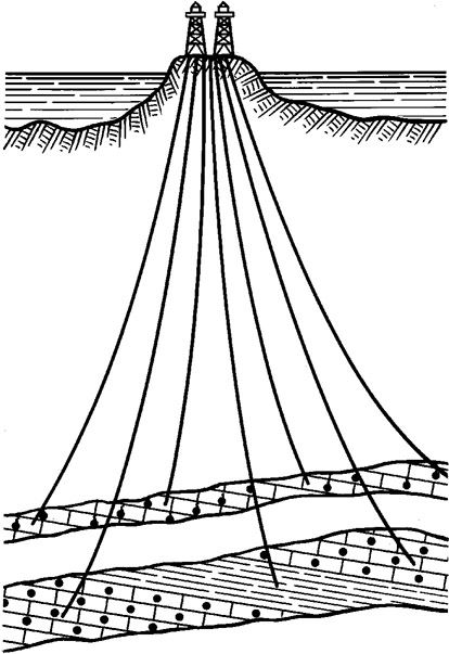 Куст скважин схема